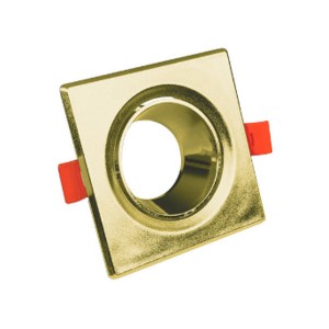 Kare GU 10 Dekoratif Plastik Kasa GOLD