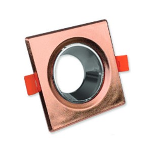 Kare GU 10 Dekoratif Plastik Kasa ROSE-KROM