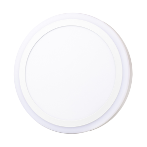 24+12W Renkli Panel Led Armatür DIŞ MAVİ- İÇ 3000K